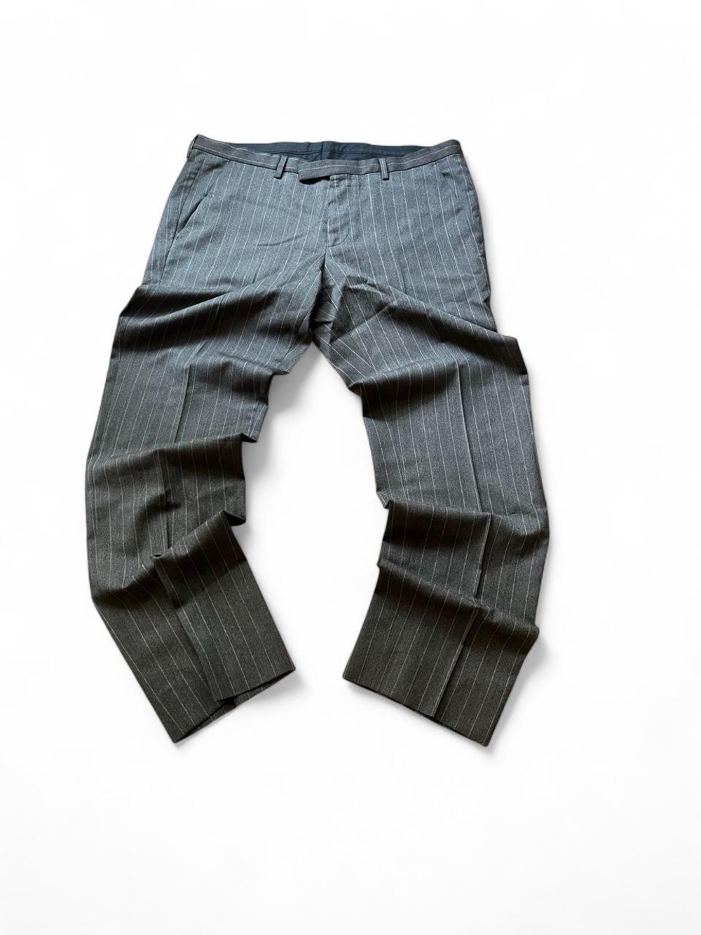 Hugo Boss Men's Charcoal Pinstripe Dress Pants
